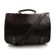 Messenger leather bag office bag mens business shoulder bag satchel dark brown