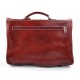 Messenger leather bag office bag mens business shoulder bag satchel red