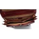 Messenger leather bag office bag mens business shoulder bag satchel red