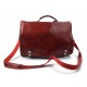 Messenger leather bag office bag mens business shoulder bag satchel red