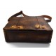 Borsa pelle vintage uomo donna borsa messenger marrone tracolla pelle