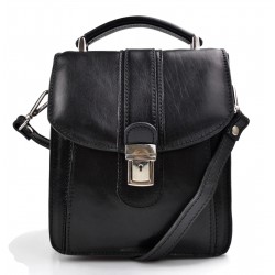 Borsello uomo borsa postino spalla tracolla vera pelle nero hobo bag