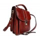 Borsello uomo borsa postino spalla tracolla vera pelle rosso hobo bag