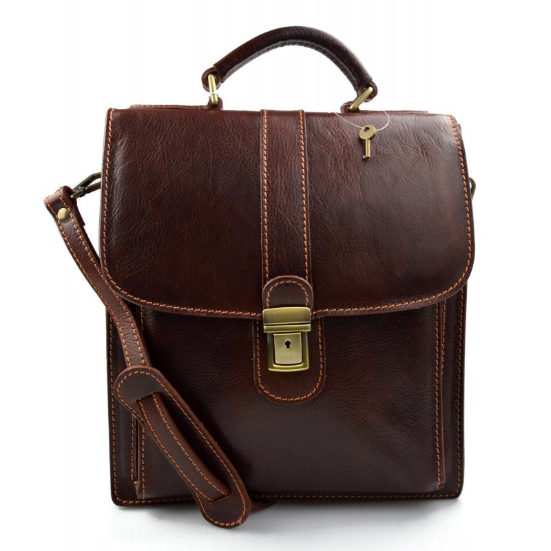 Brown hobo bag satchel mens ladies leather shoulder bag crossbody bag