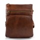 Borsa uomo donna borsello postino spalla tracolla vera pelle marrone hobo bag