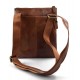 Borsa uomo donna borsello postino spalla tracolla vera pelle marrone hobo bag