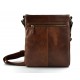 Sac en cuir sac marron à bandoulière homme femme sac d'épaule bandoulière en cuir