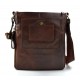 Sac en cuir sac marron à bandoulière homme femme sac d'épaule bandoulière en cuir