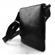 Leather  shoulder bag black mens women sling bag messenger leather satchel crossbody