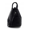 Leder rucksack menner damen leder tasche gürteltasche schwarz