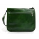 Leather messenger bag mens leather bag green shoulder bag