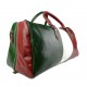 Bolso de viaje deportiva mujer bolsa de hombro bandera italiana retro rojo