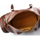 Bolso de viaje deportiva mujer bolsa de hombre con asas y correa de piel marron