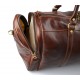 Borsone uomo donna borsa viaggio vera pelle marrone