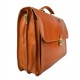 Leather briefcase mens ladies office handbag shoulder bag messenger business bag satchel honey woman leather office bag