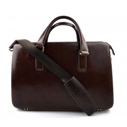 Sac a main cuir bandoulière homme femme messenger sac d'épaule brun