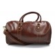 Sac de voyage en cuir homme femme bandoulière en cuir brun