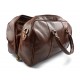 Sac de voyage en cuir homme femme bandoulière en cuir brun