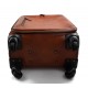 Valise voyage en cuir brun fonce sac trolley voyage de bagages a main en cuir