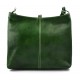 Borsa pelle borsello donna a spalla e a tracolla verde made in Italy vera pelle