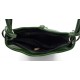 Borsa pelle borsello donna a spalla e a tracolla verde made in Italy vera pelle