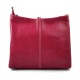 Borsa pelle borsello donna a spalla e a tracolla fucsia vera pelle