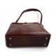 Sacoche femme sac à main en cuir sacoche de cuir besace bandoulière traverser sac d'èpaule cuir vèritable brun fonce