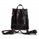 Backpack leather womens travel bag leather weekender sports bag gym bag leather dark brown