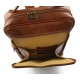 Mochila de cuero bolso de hombre piel bolso de mujer miel