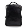 Zaino pelle vitello uomo donna borsa palestra zaino nero