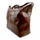 Sac de voyage homme femme bandoulière en cuir véritable sac de sport sac bagage à main brun