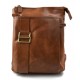 Brown leather shoulder bag mens satchel women messenger leather crossbody leather