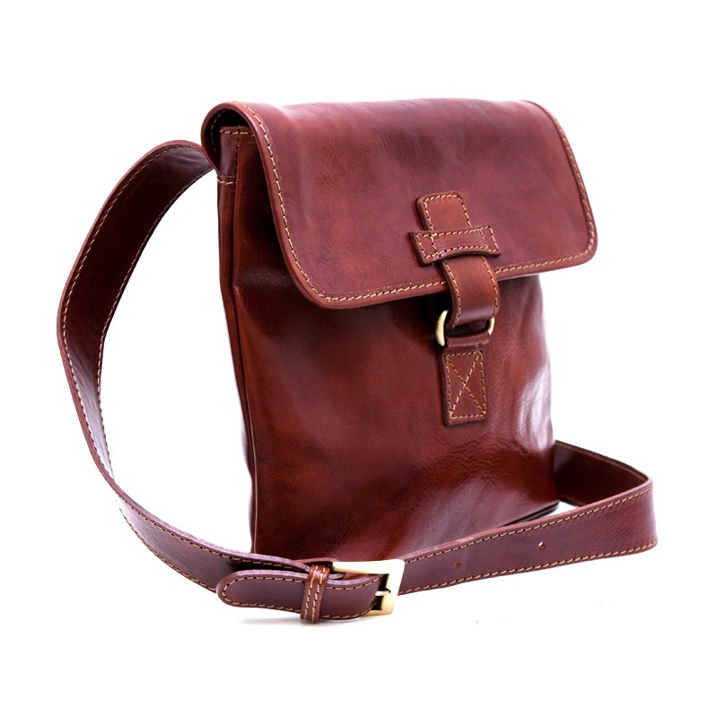 Mens shoulder bag hobo bag satchel leather bag crossbody brown