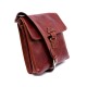 Bandolera de cuero bolso hombre piel bolso de cuero marron bolso de espalda