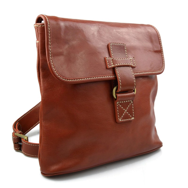 Leather Shoulder Bag Italian Leather Messenger Bag for Men 