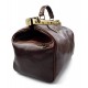 Borsa donna doctor bag vera pelle medico  manico e tracolla marrone