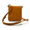 Tracolla pelle uomo donna giallo borsa pelle borsello spalla