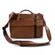 Carpeta de cuero bolso cartera de cuero bolso de hombre bolso de mujer bolso de piel messenger marron mate