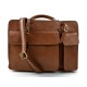 Carpeta de cuero bolso cartera de cuero bolso de hombre bolso de mujer bolso de piel messenger marron mate