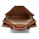 Carpeta de cuero bolso cartera de cuero bolso de hombre bolso de mujer bolso de piel messenger marron mate