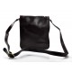 Bolso de cuero bandolera hombre mujer cartero de cuero marron oscuro bolso de piel messenger