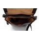 Bolso de cuero bandolera hombre mujer cartero de cuero marron oscuro bolso de piel messenger