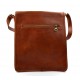 Mens shoulder leather bag shoulder bag genuine leather briefcase messenger honey