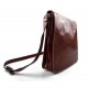 Mens shoulder leather bag shoulder bag genuine leather briefcase messenger red