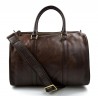 Borsone piccolo in pelle testa moro borsa uomo donna