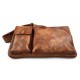 Herren leder vintage beutel retro ledertasche gürteltasche braun umhängetasche