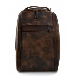 Sac à dos en cuir sac à dos sac à bandoulière sac à dos de voyage sac à dos brun foncé sac à dos en cuir écharpe