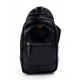 Sac à dos noir bandoulière en cuir sac homme sac à bandoulière homme femme en cuir sac d'épaule sac hobo sac de bureau