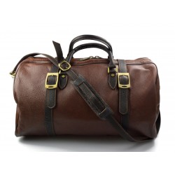 Sac de voyage en cuir sac bagage en cuir sac sport sac cuir voyage marron sac homme femme bandoulière en cuir bagage à main