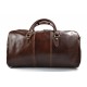 Sac de voyage en cuir homme femme bandoulière en cuir véritable sac de sport sac bagage à main brun